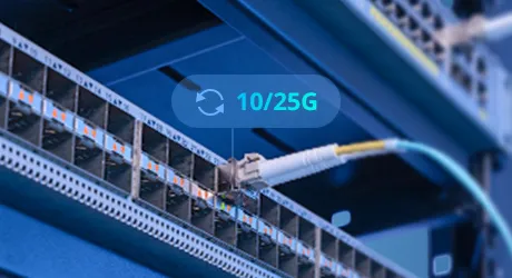 10/25Gデュアルレートモジュールを使用して25Gネットワークに移行