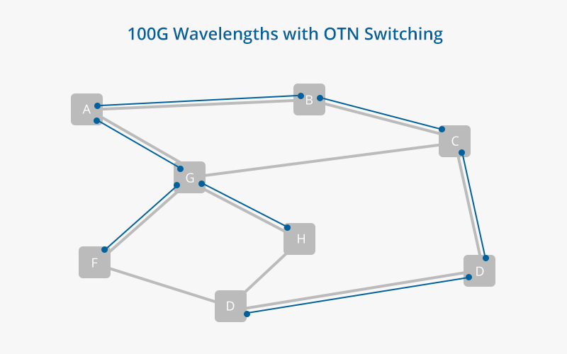 100G Wavelengths with OTN Switching